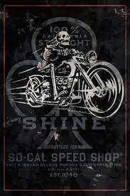 Pin By Adam Spiewak On Skeletons Motorcycle Artwork Motorcycle Art Biker Art