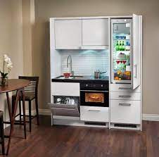 Ergonomic Small Cabinet Appliances For Small Apartments Compact Kitchen Design Small Space Kitchen Tiny House Kitchen