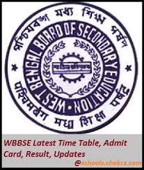 West Bengal Board Wbbse Time Table Admit Card Result West Bengal Bengal Job Posting