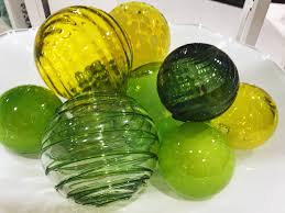 Add Some Bright Colors To Your Spring Decor With Some Lemon Yellow Glass Spheres Homedecor Roomdeco Glass Bottles Decoration Decorative Spheres Glass Decor