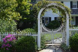 Maybe you would like to learn more about one of these? Wooden Garden Arbors Custom Made By New England Woodworks Wooden Garden Gate Picket Fence Gate Garden Arbor