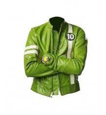 Ben 10 Ryan Kelley Ben Tennyson Green Jacket Sale Green Leather Jackets Ben 10 Green Jacket