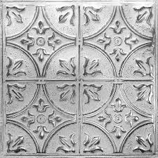 American Tin Ceilings Common 24 In X 24 In Actual 24 In X 24 In 5 Pack Silver Washed White Metal Tin 15 16 In Surface Mount Panel Ceiling Tiles Lowes Com In 2020 American Tin Ceiling Faux Tin Ceiling Tin