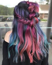 Browse our hairstyles pictures in a this partial staining technique colors the hair in a few different shades starting with the root and. 50 Stunning Rainbow Hair Color Styles Trending In 2021