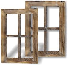 Maybe you would like to learn more about one of these? Greenco Wooden Rustic Wall Mount Window Frames Vintage Country Farmhouse Wall Decor Set Of 2 Walmart Com Walmart Com
