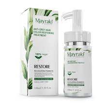 Hairstyle and hair color trends. 1 Natural Grey Hair Treatment That Actually Works Mayraki Anti Gray Hair Color Restoring Treatment