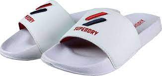 Superdry Core Pool Slides σε Λευκό Χρώμα WF310110A-01C | Skroutz.gr