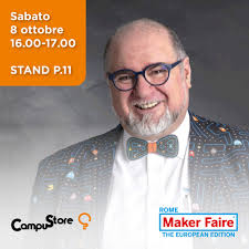 Continuano le sorprese CampuStore per Maker Faire Rome -The European  Edition: sabato 8 ottobre dalle 16.00 alle 18.00 il mitico Giovanni Re allo  stand P.11 ci proporrà 10 veloci applicazioni "wow" con
