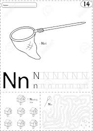 Play coloring games for kids to increase the toddler's creativity. Cartoon Net And Nesting Box Alphabet Tracing Worksheet Writing Royalty Free Cliparts Vectors And Stock Illustration Image 51884336
