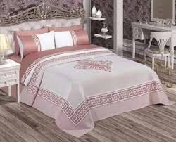Esinti Batt Seti 7 Pcs Knitted Murdum Krem Battaniyeler Yastiklar Urunler