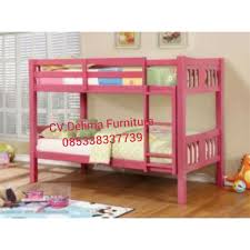 Ranjang Susun Minimalis Warna Pink Sederhana Harga Murah Tempat Tidur Tingkat Kamar Tidur Anak Tempat Tidur