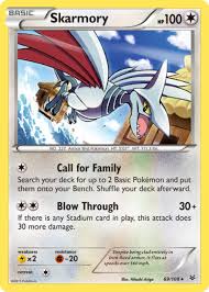 Maybe you would like to learn more about one of these? Skarmory Roaring Skies 69 Bulbapedia The Community Driven Pokemon Encyclopedia
