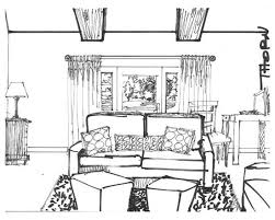 Upgraded Family Room With Modern Design Stunning Living Room Sketch Plank New Study House Drawing Interior Arch Interior Family Room