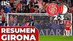 RESUMEN y GOLES del GIRONA 2 - FEYENOORD 3 ... - YouTube