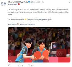 Day 1 action of the 2020 tokyo olympics continued in the rowing section, as the indian men took part in the lightweight double sculls heats on saturday. Tokyo Olympics 2020 To Have Table Tennis Mixed Doubles