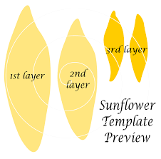 Giant Paper Sunflower Templates Paper Sunflowers Sunflower Template Sunflower Paper Flowers