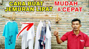 Jemuran baju kreatif dari kayu. Cara Membuat Jemuran Lipat Dari Kayu Youtube