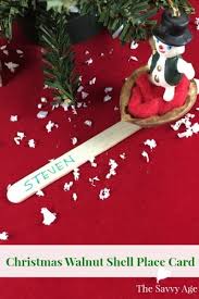 Check spelling or type a new query. Diy Christmas Walnut Shell Place Card The Savvy Age