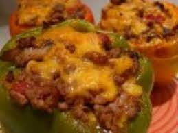 Myfridgefood Stuffed Cheesy Peppers Use Lean Ground Beef Atleast 93 No Salt Sugar Oil Added Diced Canned Tomato Stuffed Peppers Recipes Cooking Recipes