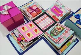 Green card stock aqua card stock 2 coordinating patterned papers. 20 Unique Ways To Make An Explosion Box Guide Patterns