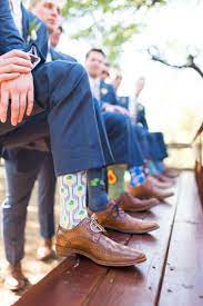 Add Some Personality To A Group Of Groomsmen By Letting Them Pick Fun Socks To Wear Wedding Parties Pictures Wedding Photos Poses Wedding Party Gifts Groomsmen