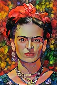 Frida Kahlo Portrait Jigsaw Puzzle by Peggy Collins