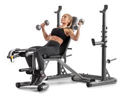 olympic workout bench with squat rack