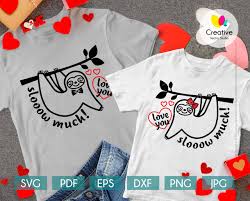 Download Couple Of Cute Sloth Svg Creative Vector Studio