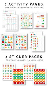 Printable Road Trip Activity And Sticker Book The Homes I Have Made Road Trip Activities Kid Travel Kit Kids Travel Activities
