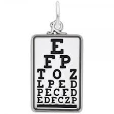 eye chart charm