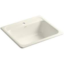 Kohler cast iron sink reviews 2021. Kohler K 5964 1 0 White Mayfield 25 Single Basin Top Mount Enameled Cast Iron Kitchen Sink Faucet Com