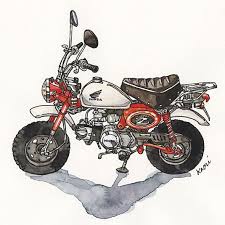 kaori nakazato s illustration official web site 車 イラスト 江口寿史 イラスト モンキー バイク