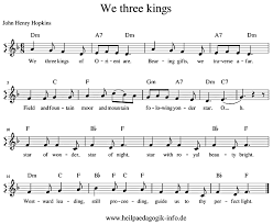 Viele der uns bekannten weihnachtslieder gibt es nämlich auch in englischer übersetzung. We Three Kings Englisch Text Noten Download