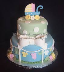 2 boys and 1 girl. Baby Shower Cakes Confections In Cake