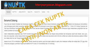 Cara cetak nrg dan nuptk. Cara Cek Status Nuptk Aktif Atau Non Aktif Dibekukan Kherysuryawan Id