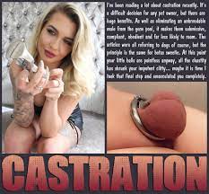 CASTRATION [chastity] [femdom] [threat] : r/femdomCBTcaptions