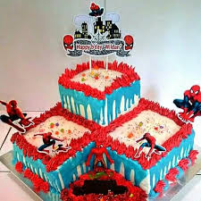 Kue ulang tahun karakter upin ipin upin ipin birthday cake. Jual Kue Ulang Tahun Karakter Spiderman Kab Karawang Mella Bolu Tokopedia