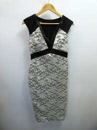 Womens Black Cream Knee Length Bodycon Vesper Dress Uk 12 Bnwt Rrp 62 23d Fashion Clothing Shoes Accessories Midi Dress Party Fashion Scalloped Dress