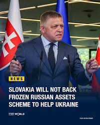 Slovakia announced that it will not agree to the use of frozen Russian  assets to support Ukraine's defense against Moscow. This comes after the  European Union proposed granting Ukraine a €140 billion