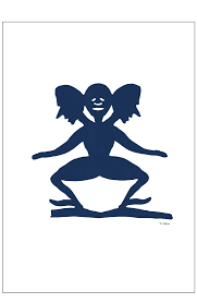 Ганс христиан андерсен (hans christian andersen). 3 Headed Man Hc Andersen Paper Cutting Poster Posters Permild Rosengreen