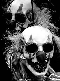 skeleton crazy clowns creepy clown freaky clowns clown horror