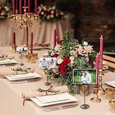 TecUnite 24 Pack 8.86 Inch Table Number Holder Wire Photo Holder Picture  Name Menu Clips Memo Note Cards Stand for Wedding Reception Anniversary  Birthday Centerpieces(Black) : Buy Online at Best Price in