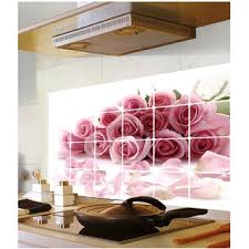 Diy wall sticker flower rattan butterfly art waterproof wall sticker decals decor for home living room office ornament 0 review cod. Buy Removable Kitchen Oil Proof Decal Sticker Heat Resistant Waterproof Tile Sticker Aluminium Foil Wall Sticker Rose Flowers 60x90 Cm Online Get 73 Off