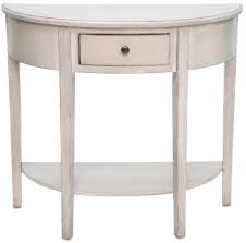 Ivory Half Round Hall Table Ffo Home Hall Table Table Discount Furniture