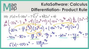Kutasoftware Calculus Product Rule Youtube