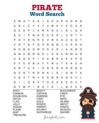 Enjoy high quality word searches for kids, proven to enhance vocabulary, improve spelling skils printing. Free Printable Pirate Word Search Puzzle Jinxy Kids