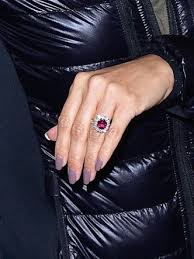 Ruby Engagement Ring Eva Longoria S Ring I D Prefer A Rectangular Shaped Centre Stone An Ruby Engagement Ring Best Engagement Rings Yellow Engagement Rings