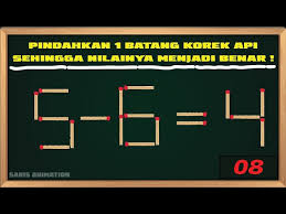 Mari kita tes kecerdasanmu pindahkan 2 buah korek api untuk membalikkan posisi kursi. Jawaban Game Teka Teki Korek Api Cara Golden