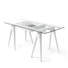 Skandi design schreibtisch scaliva in weiß 120 cm breit. Arco Schreibtisch Von Design House Stockholm Connox