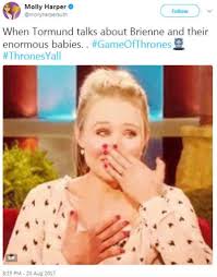 Fans React To Game Of Thrones Season 7 Episode 6 Beyond The Wall With Epic Memes Tormund And Brienne Gameofthrones Nerd Life